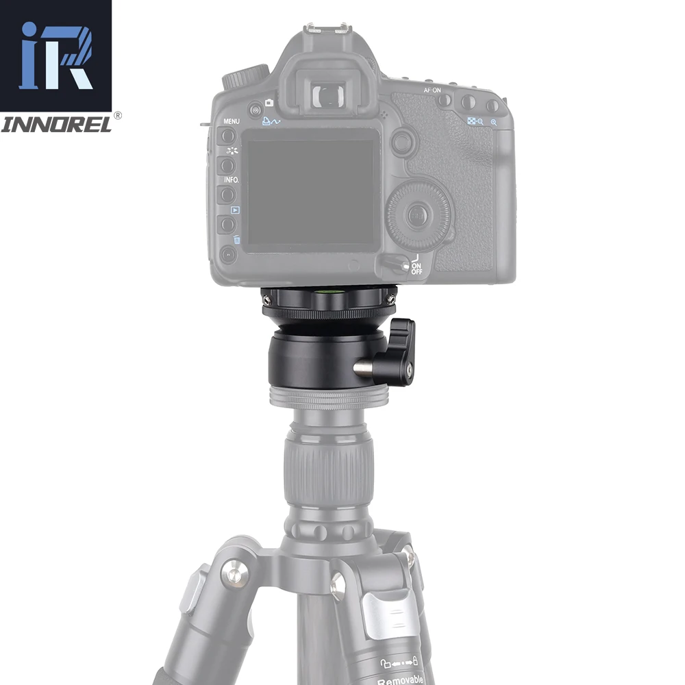 INNOREL LB-60 Tripod Head Leveling Base Level Horizontal Adjustment Platform to Tripod Professional Hemisphere aerial photograph