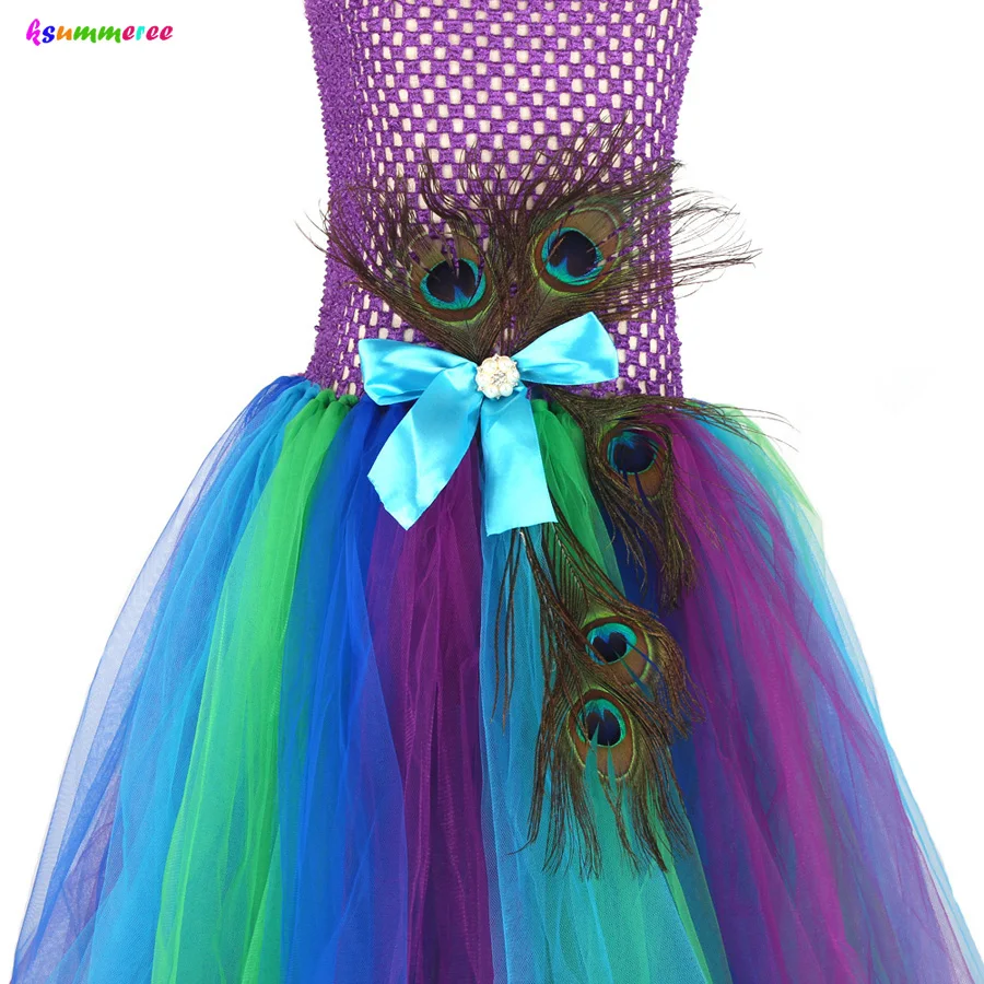Disfraz de pavo real para niñas o tutú de pavo real para adultos con  máscara y