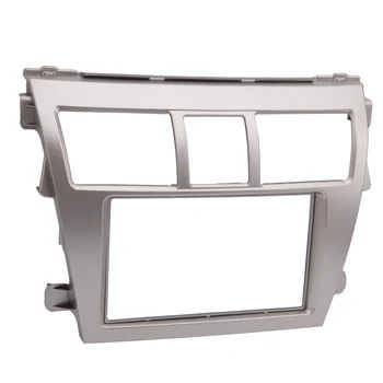 

2 Din Car Stereo Fascia Frame Radio Frame Panel Dashboard Trim Kit Fit For Toyota Vios Belta Yaris Sedan 2007 2008