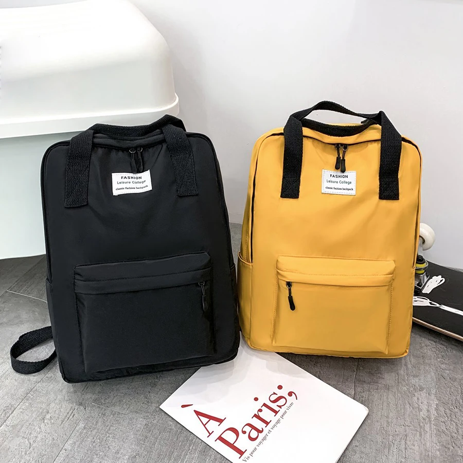 Nylon Backpack Shoulder-Bag Travel-Bag Waterproof Women Canvas Teenage Fashion for Girls