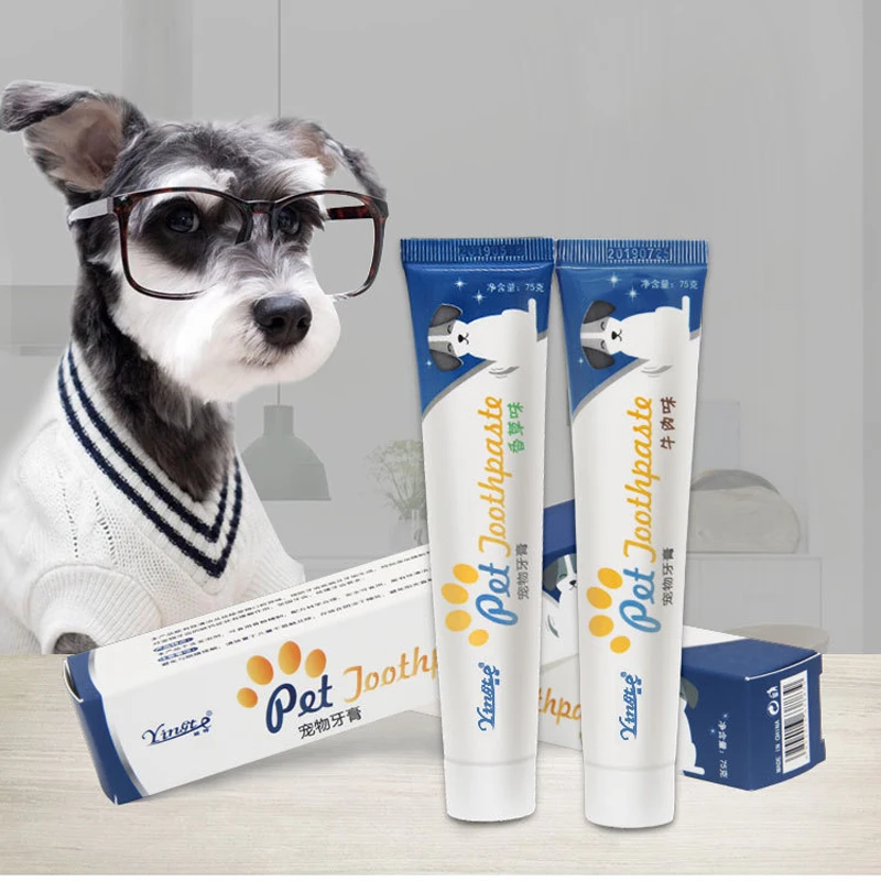 Pasta Dental de 75g Pet Gog Cat, crema Dental blanqueadora comestible Flavo, cuidado bucal, dientes saludables, cepillo limpiador, sarro de respiración