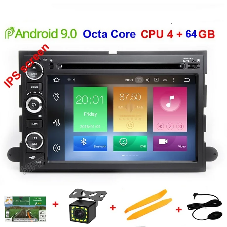 Octa Core 4G 64G Android 9,0 автомобильный dvd-плеер для Ford F150 F350 F450 F550 F250 Fusion Expedition Mustang Explorer Edge2GB ram BT Wifi стереоплеер - Цвет: Octa Core 4G 64G
