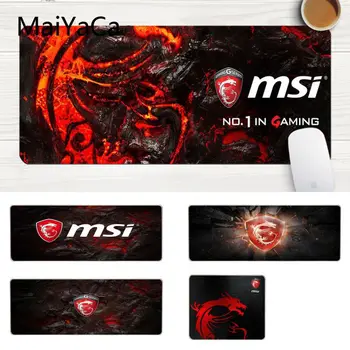 

MaiYaCa Custom Skin MSI LOGO Beautiful Anime Mouse Mat Laptop Gaming Lockedge Mice Mousepad Gaming Mouse Pad