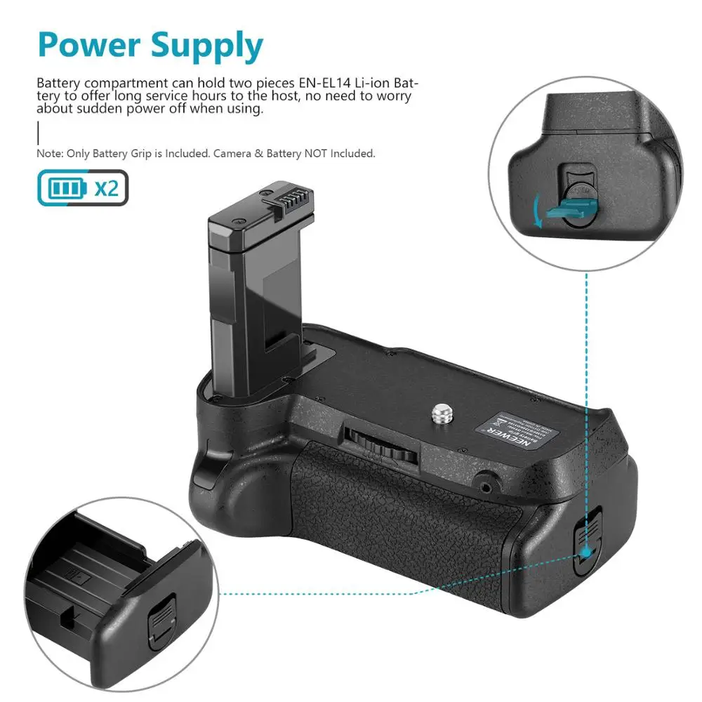 Вертикальный держатель для фотоаппарата NIKON D3100/D3200/D3300 SLR|vertical battery grip|battery gripbattery