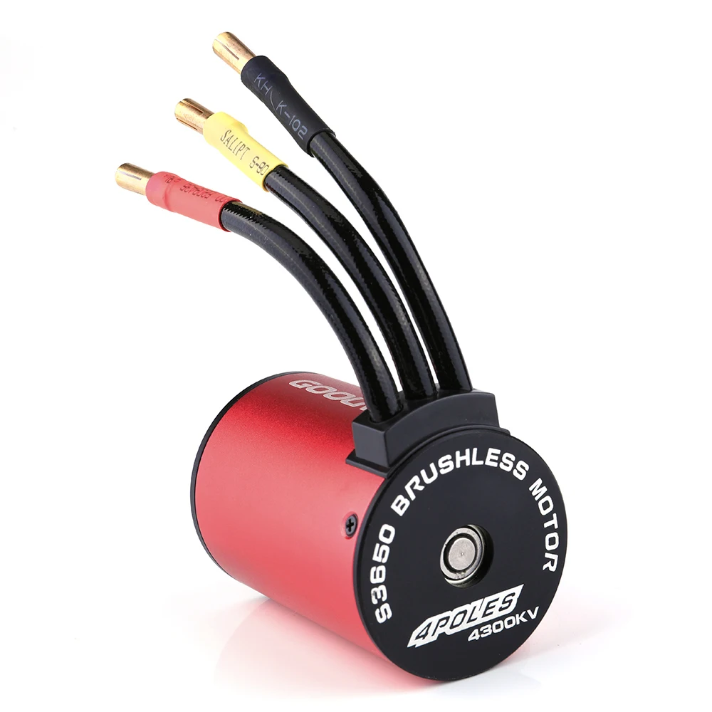 Новейший GoolRC 3650 3900KV бесщеточный двигатель с 60A бесщеточный водонепроницаемый ESC 6,0 V/3A BEC для 1/10 RC автомобиль гусеничный грузовик