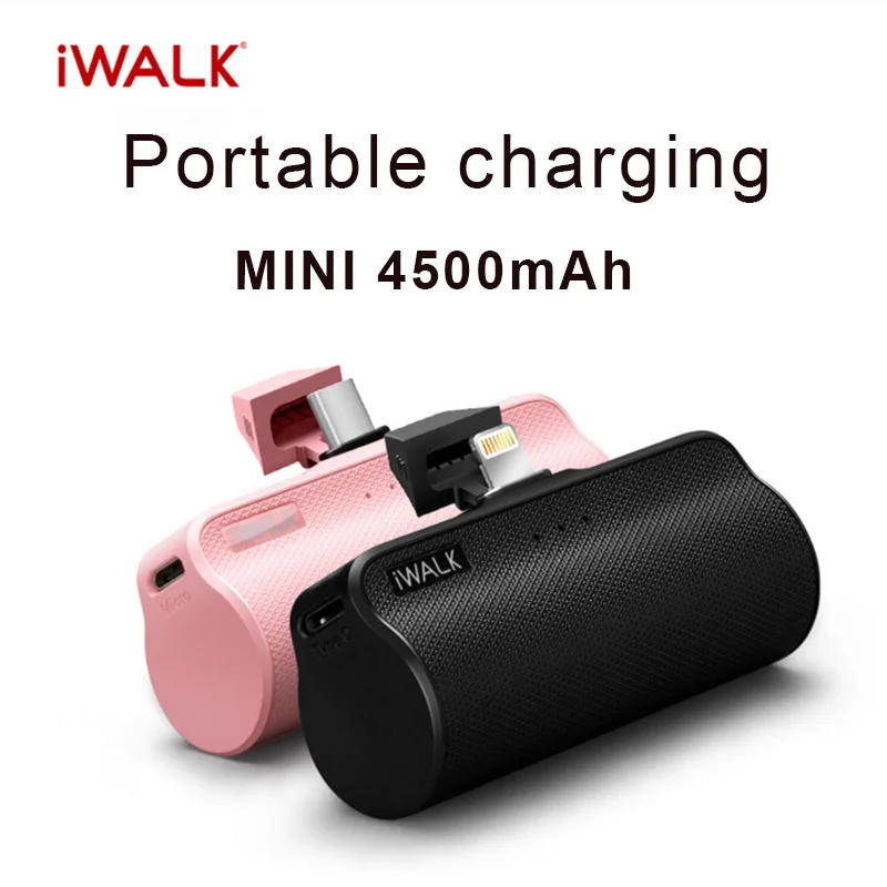 IWALK Portable Mini Power Bank 4500mAh Travel Charger Business Type-C Lightning Cute Powerbank for Xiami Iphone Bateria Portatil IWALK Portable Mini Power Bank 4500mAh Travel Charger Business Type-C Lightning Cute Powerbank for Xiami Iphone Bateria Portatil