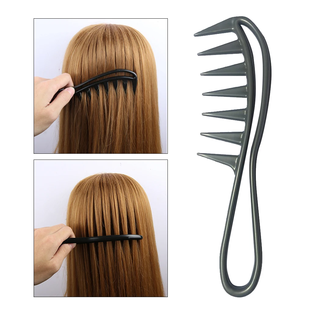 Grey Wide Tooth Comb Wide Tooth Detangling Comb Fork Hair Comb for Curly  Hair Long Hair,Wet Hair Detangling Comb Large|Combs| - AliExpress