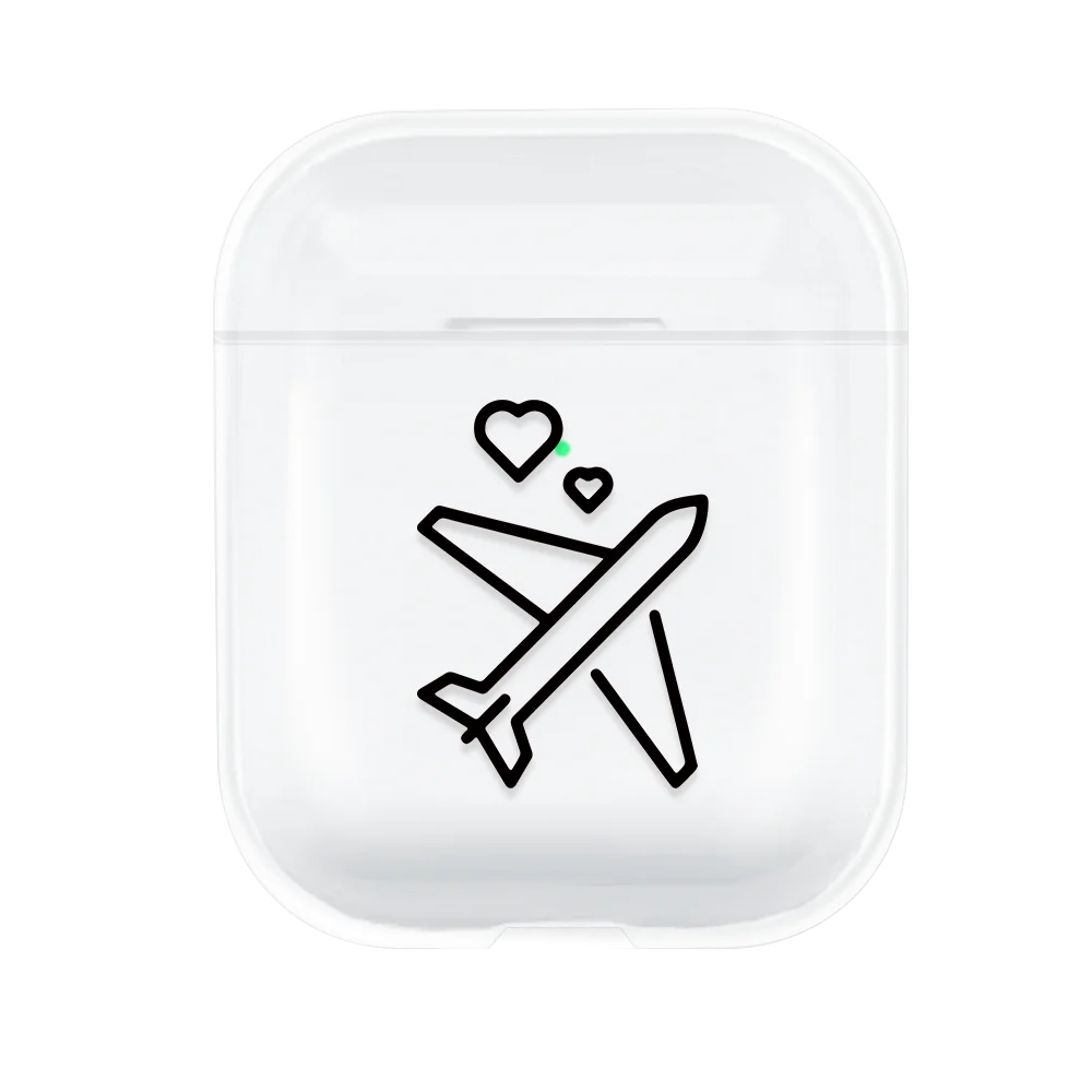 05 Прозрачный чехол-накладка для AirPods 1, 2, Жесткий ПК, Cristal, милый мультяшный защитный чехол для наушников Air Pod Pro Funda Coque для AirPods 2 Box - Цвет: 05