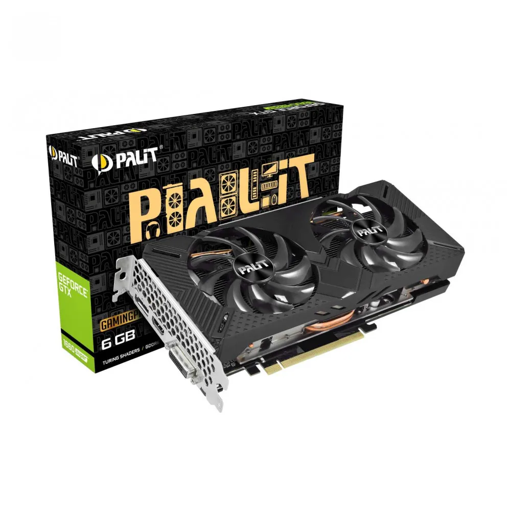 Видеокарта PALIT GTX1660SUPER Gaming Pro 6G GDDR6 192bit DVI HDMI DP NE6166S018J9-1160A