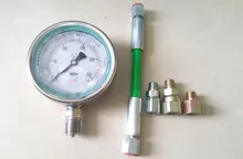 Probador de alta presión para el émbolo del circuito de aceite diésel, tubo de Common Rail, medidor de prueba de presión de 0 250Mpa