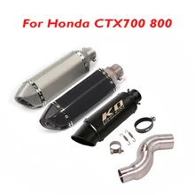 Sistema de Exaustão da motocicleta Silenciador do Escape Conexão Oriente Médio Tubo de Ligação Slip on CTX700 800 para Honda Moto