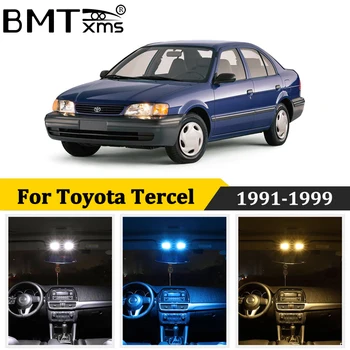 

BMTxms 7Pcs Canbus For Toyota Tercel 1991-1999 Car LED Interior Dome Map Light License Plate Lamp Kit Auto Accessories