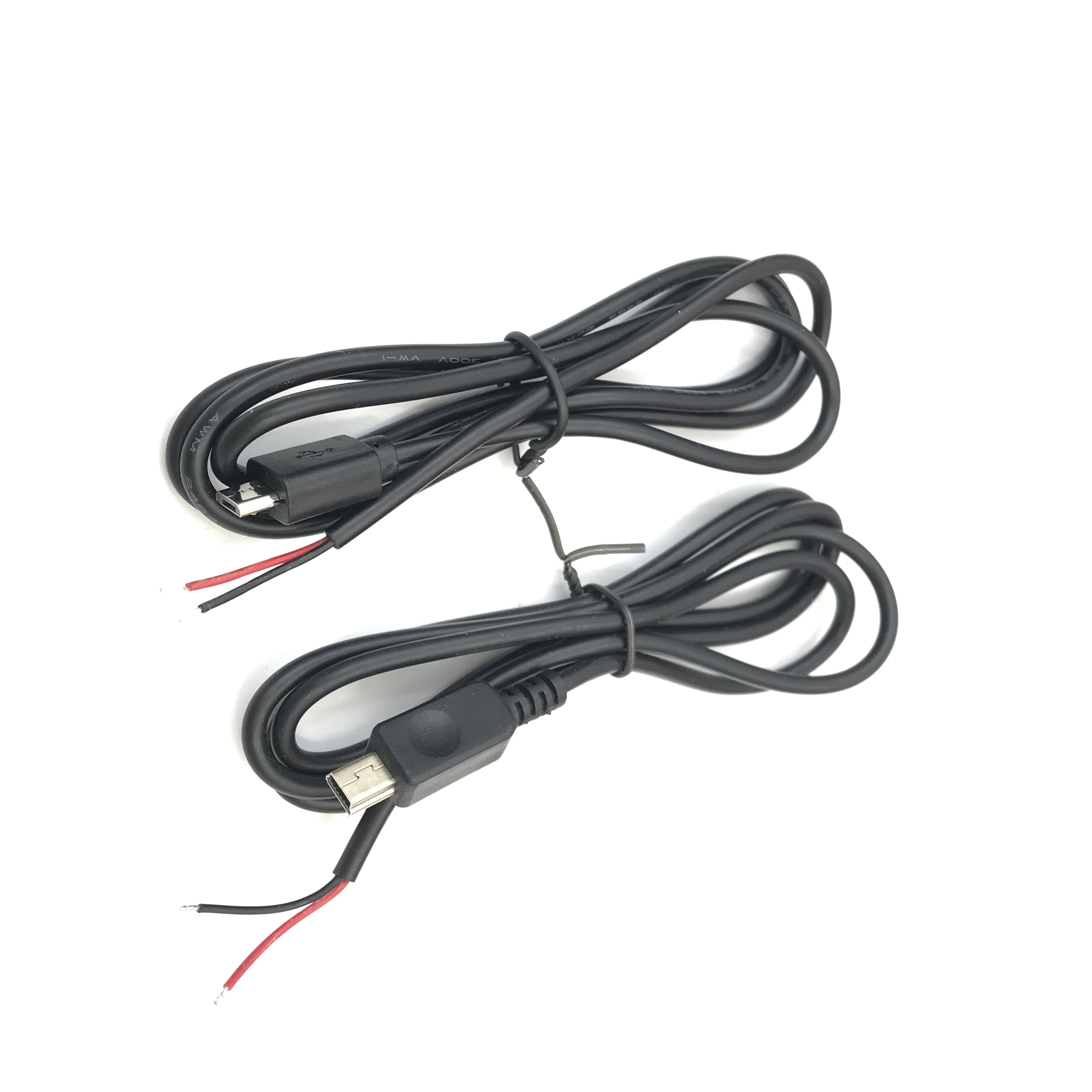 

0,5 м Micro USB 2,0 A Mini usb 5pin Штекер кабель 2 Pin 2 провода кабель для передачи данных и зарядки шнур соединитель DIY для интерфейса Android