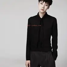 S-5XL! Новая мужская одежда мода DJ Hair Stylist Подиум Стиль Тонкая Повседневная рубашка костюмы для певцов больших размеров