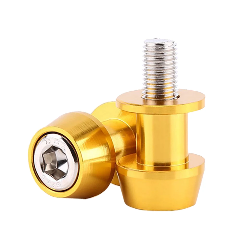 2pcs 6mm Universal Motorcycle CNC Swing Arm Slider Spools for Honda