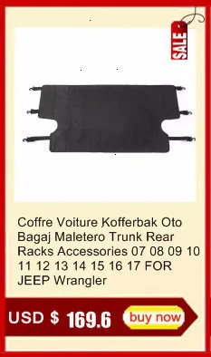 Coffre Voiture Kofferbak Oto Bagaj Maletero багажник задние стойки аксессуары 07 08 09 10 11 12 13 14 15 16 17 для JEEP Wrangler
