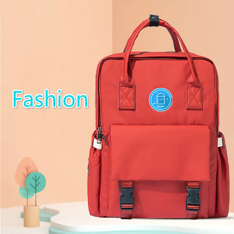 

2020 New Backpack Double Shoulder Large Capacity Mom Bag Female Fashion Multi-functional Mother And Baby Lightweight Outdoor
