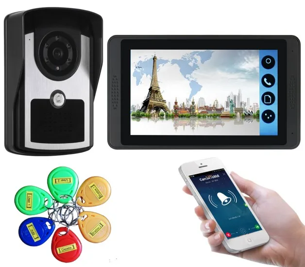 Смарт видеодомофон SmartYIBA с RFID защитой и Wi Fi|Видеодомофон| |