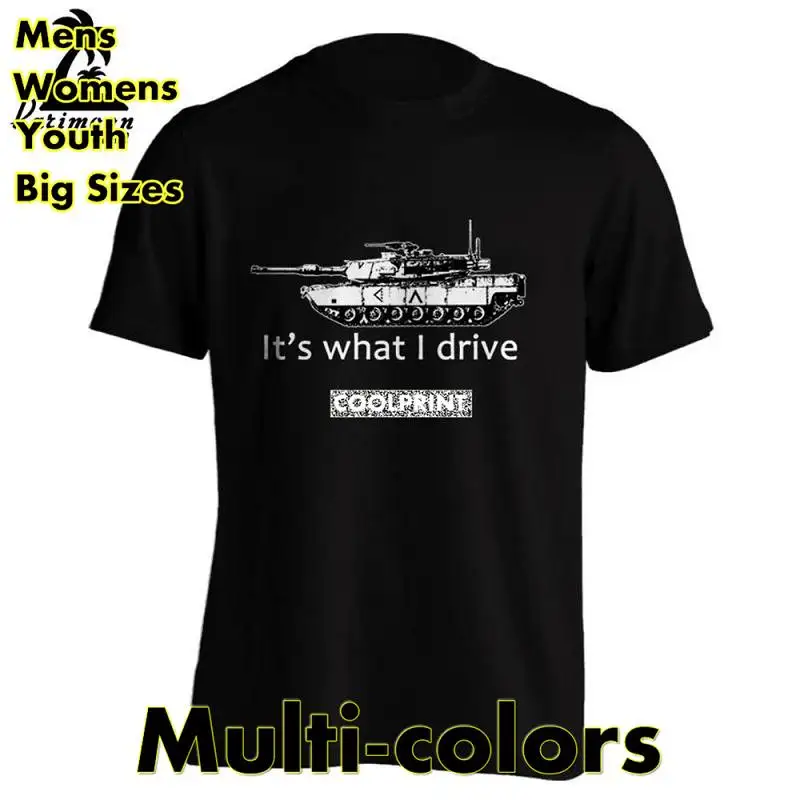 Футболка с надписью I Drive Main Battle Tank футболка Abrams мужские Модные футболки оверсайз