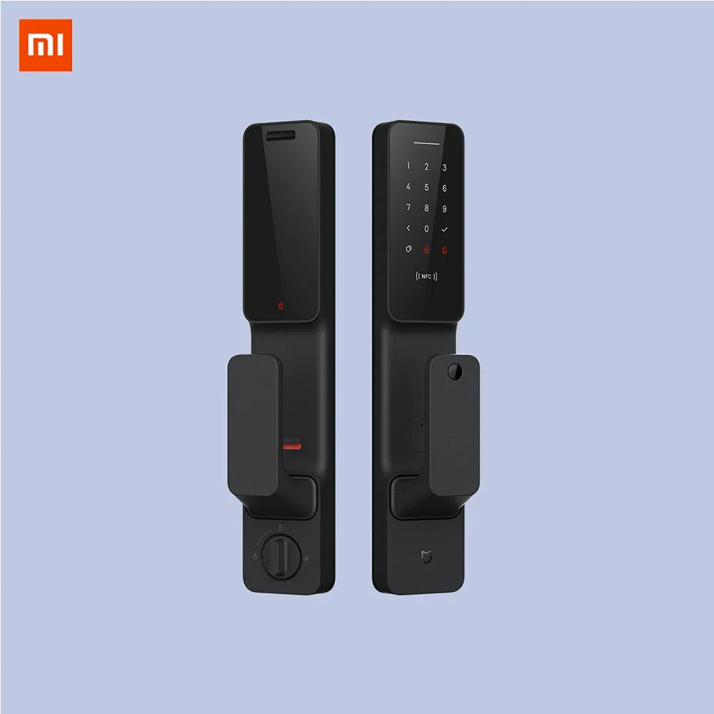 

YOUPIN MIJIA Home Smart Smart Door Lock Touch Fingerprint Password NFC Blue tooth Unlock Lock automatically Push-Pull Type Black