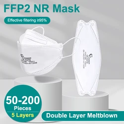 New LAIANZHI YX011 FFP2 Protective Face Mascarillas 5 Layers Fish Shape Adults Face Masks CE Approved Respirator Mouth Mask