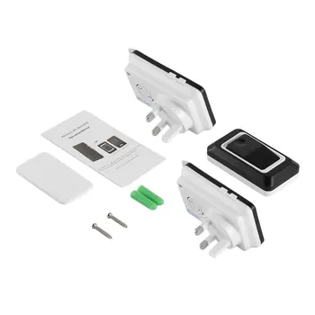 

Wireless Doorbell Portable Wirless Digital Cordless Door-Bell Kit Waterproof 1000ft/ 300m Range with Plug-in Receivers