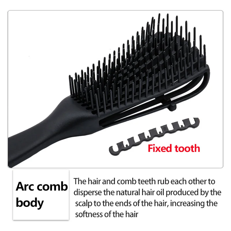 Detangling curly Hair Brush Massage Wet Hair Comb Detangler Hairbrush 2a to 4c Kinky Wavy/Curly/Coily/Wet/Dry/Oil/Thick Hair