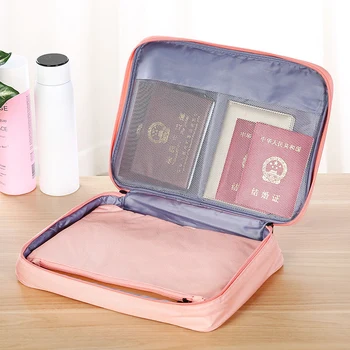 

Bags Storage Cosmetics Organizer Home Organization Pink Zip Lock Portable Reclosable Slider Zip Travel Waterproof Bags OO50SN