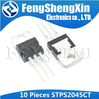 

10pcs STPS2045CT TO-220 STPS2045C TO220 45V 20A STPS2045 POWER SCHOTTKY RECTIFIER