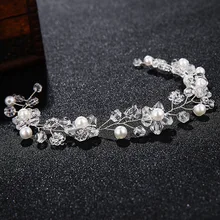 Свадебные украшения для головы волос Зажимная лента свадебное украшение для волос свадебное платье головной убор вечернее платье с цветочным украшением в виде аксессуары TS26