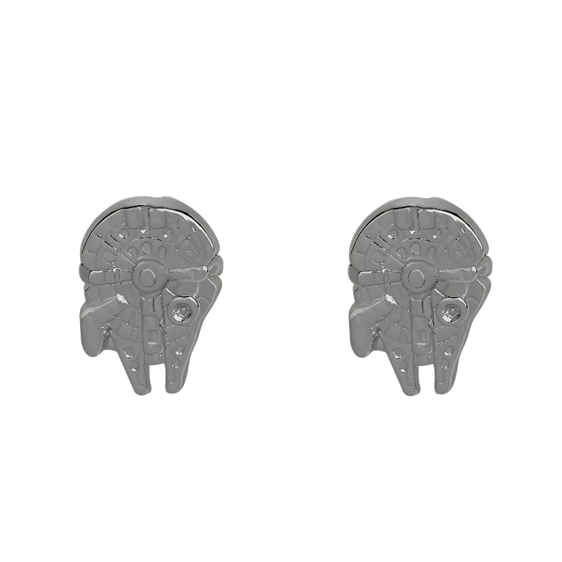 Star Wars Cuff Links Buttons Falcon Darth Vader Letter Tie Clips Alloy Shirt Cufflinks Men Jewelry Gift