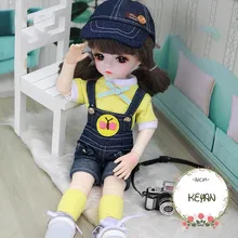 新着 Bjd 人形 30 センチメートル人形 25 球体関節人形のおもちゃ子供女の子らしいコレクションクリスマスギフト(China)