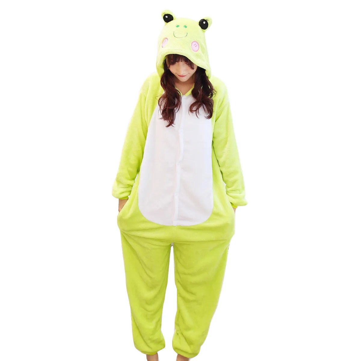 Kids Boy Girl Frog Costume Kigurumi Cartoon Animal Halloween Fancy Children Cosplay Dress Pajama