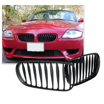 

For BMW Z4 E85 E86 03-08 2004 2005 2006 2007-08 Car Front Kidney Grille Bumper Matt Black Front Kidney Grille Sporty Style Grill