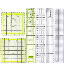 

IMZAY 1PCS Acrylic Patchwork Aligned Ruler Transparent Student Drawing Ruler Office Measuring Supplies Tailor Sewing Tools