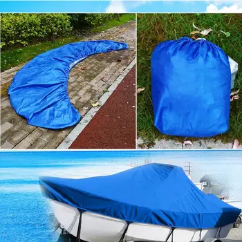 

210D oxford cloth Marine Blue 17-19ft Trailerable Boat Cover Waterproof UV Protector AU Stock