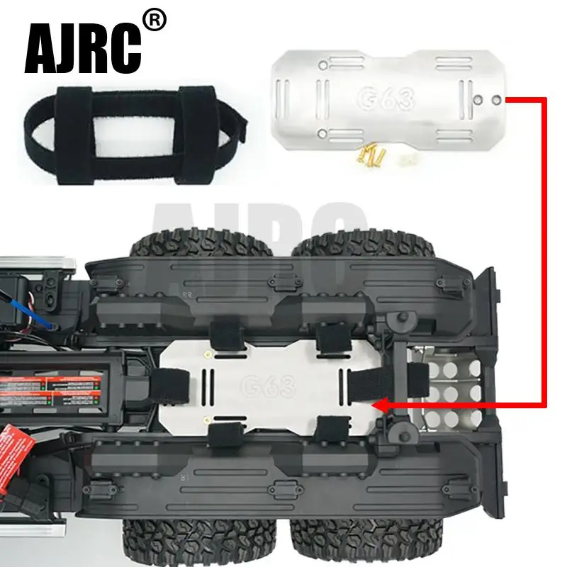 Дополнительный батарейный отсек из нержавеющей стали для TRAXXAS TRX6 G63 6X6 RC автомобилей модернизированные части кронштейн расширения батареи