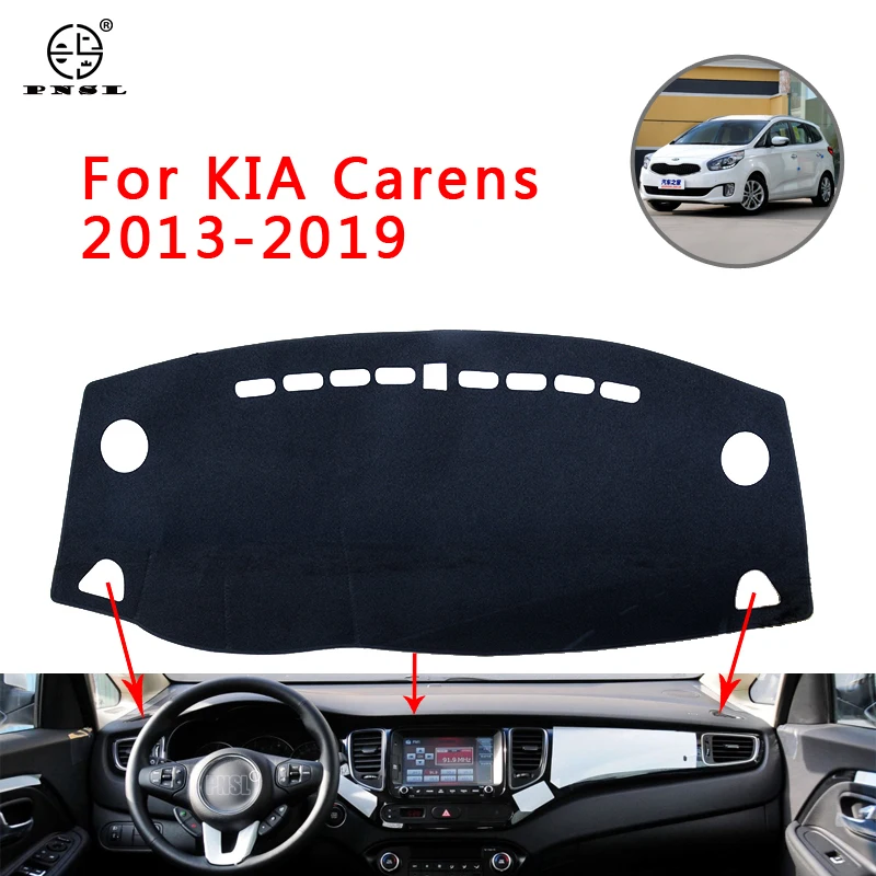 PNSL Car Dashboard Cover Dash Mat Dash Pad Carpet For KIA Carens 2013