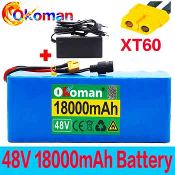 

48V battery 13s3p 18Ah battery pack 1000W high power battery Ebike electric bicycle BMS with xt60 plug +charger