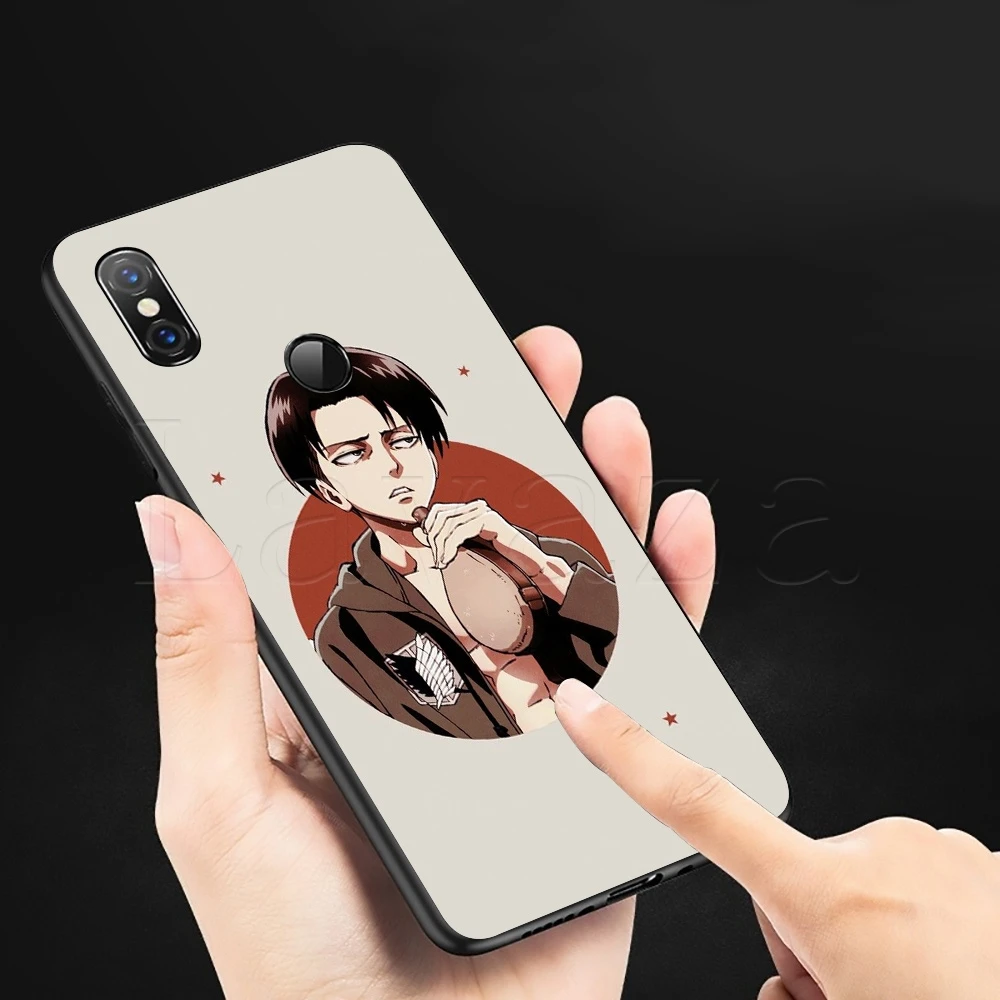 Лаваза аниме японский атака на титановый Мягкий силиконовый чехол для Redmi Note 4A 4X 5