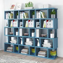 Bibliothèque à combinaison libre, rangement de bibliothèque d'étude, support de divers articles, présentoir à journaux, étagère à livres, étagère à échelle