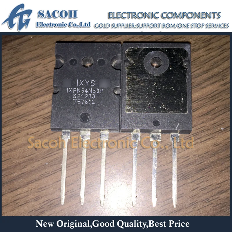 2CS/Lot IXFK64N50P IXFK64N50 or IXFK64N50Q3 IXFK66N50Q2 64N50 TO-264 64A 500V Polar HiPerFET Power MOSFET | Электронные