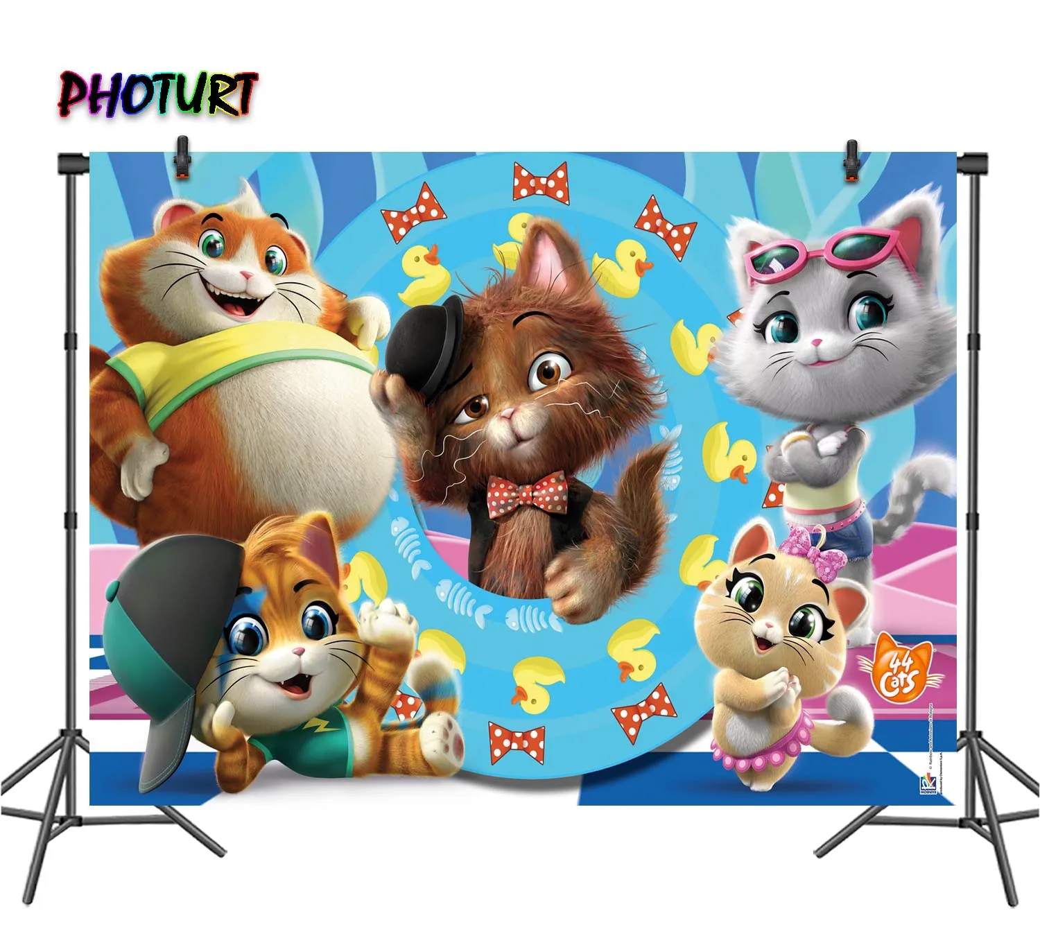PHOTURT 44 кошки фотографии фоны Дети День рождения фон Гатти музыка Прямая поставка