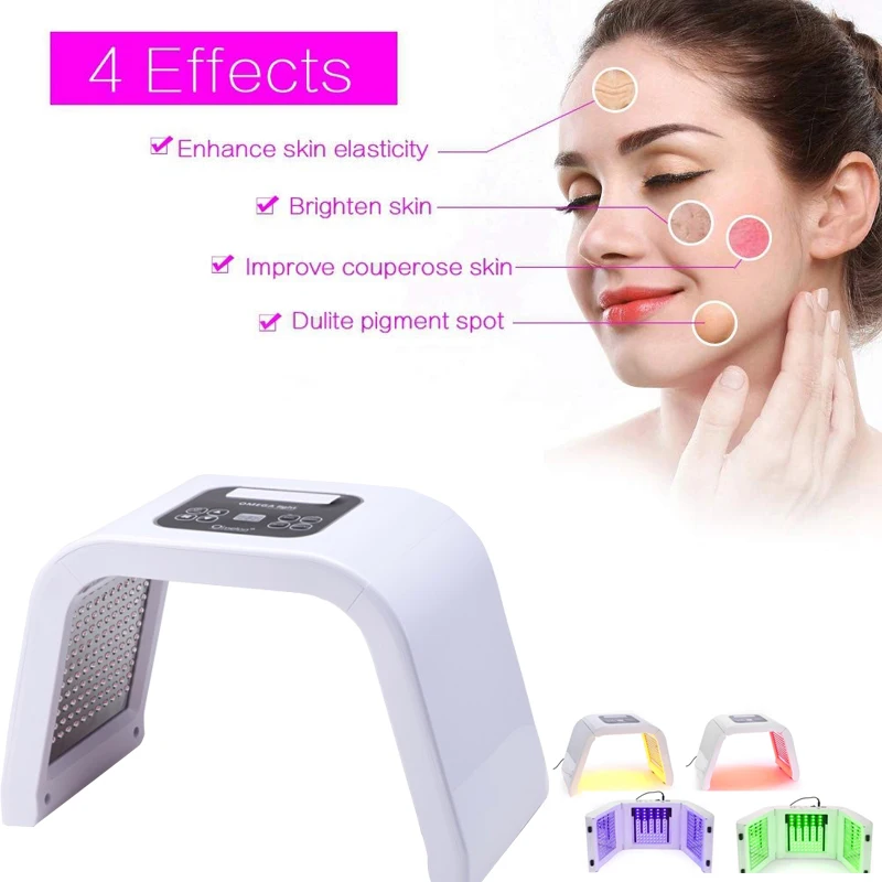  PDT Light Mask 4 in 1 Portable Skin Rejuvenation Face Tightening Machine  LED Photonic Beauty Devic - 4000055169584