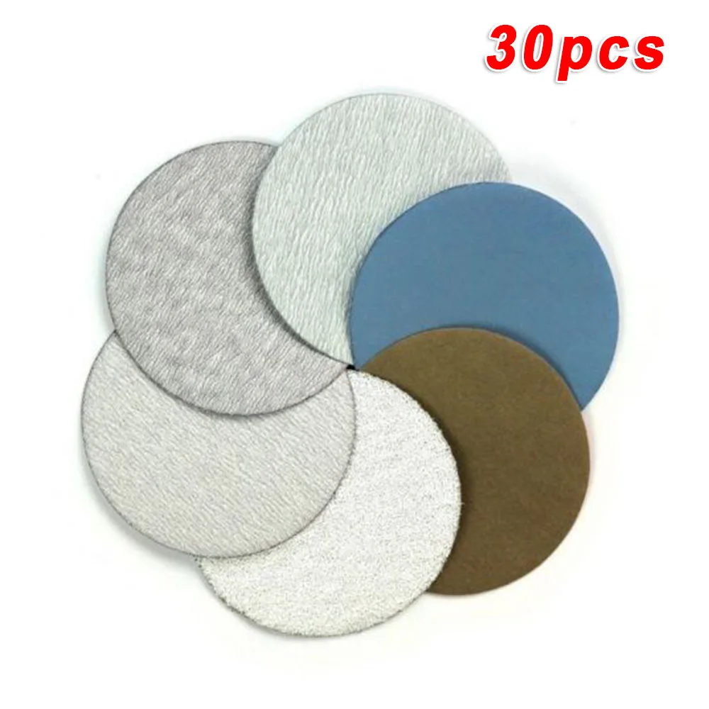 30pcs/set Sanding Discs 7inch 60 240 600 1000 5000 10000 Grit Wet/Dry Hook and Loop Sanding Discs high quality