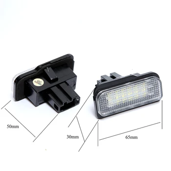 

2pcs License Plate Lights Plug-N-Play Xenon White Led Number For Benz Car C E CLS Class W203 W211 W219 E550 E350 Auto Lamp