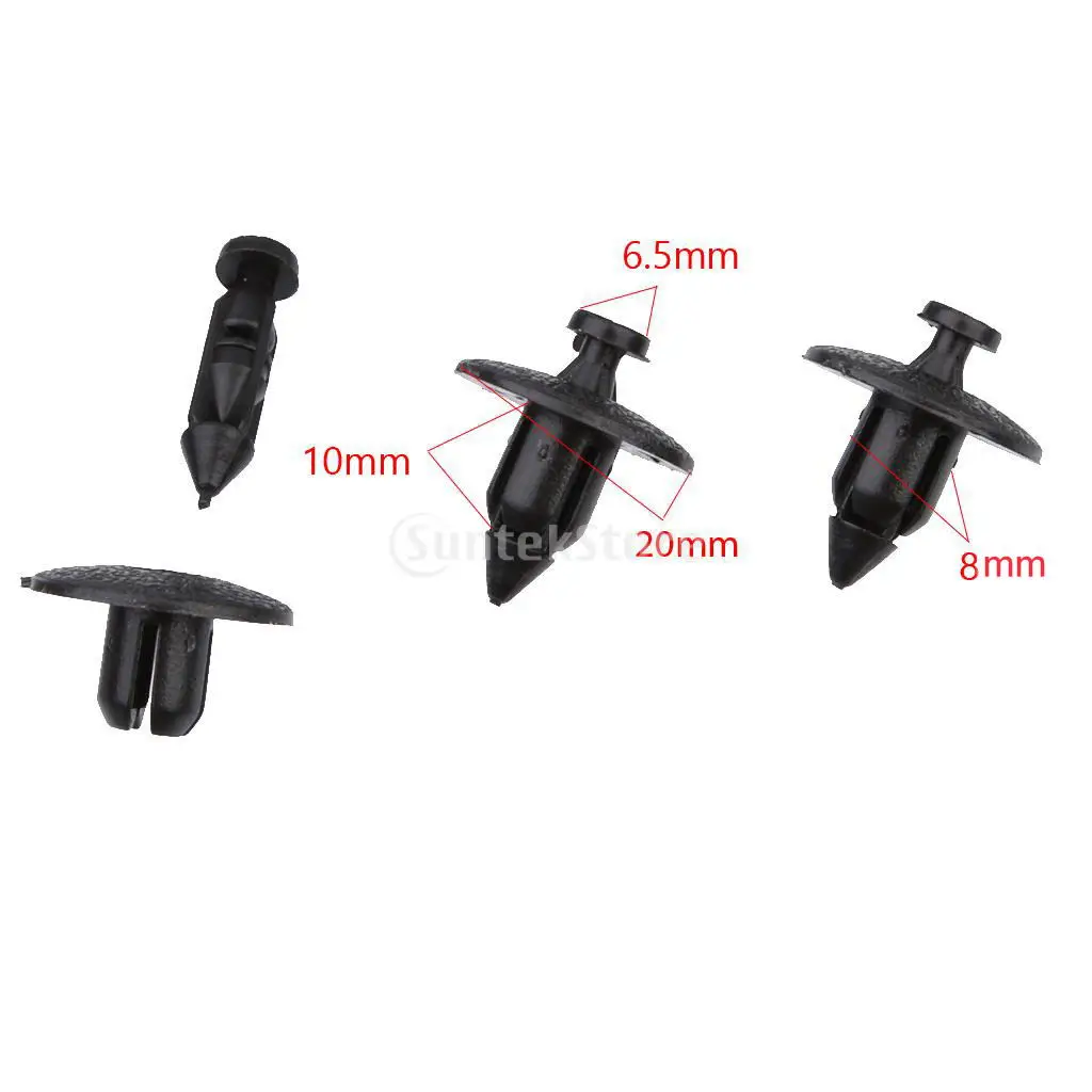 30pcs Bumper Radiator Mounting Plastic Clips Fastener 8mm For Volvo  