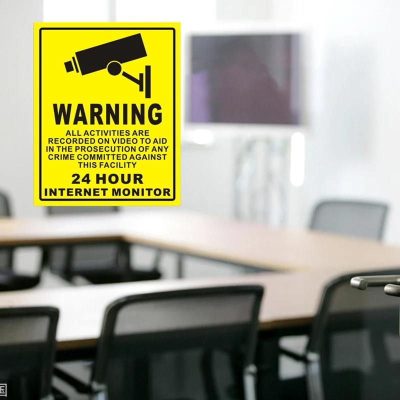 

Sunscreen PVC Home Video Surveillance Security Camera Alarm Sticker Warning Decal Signs
