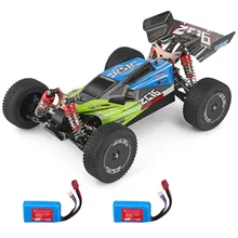 Wltoys 144001 1/14 2,4G 4WD пропорциональный Управление высокое Скорость гоночный автомобиль RC модели автомобилей до 60 км/ч, два Батарея