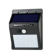 Waterproof 20 LED Solar Lights Motion Sensor Wall Light Outdoor Garden Yard Lamp